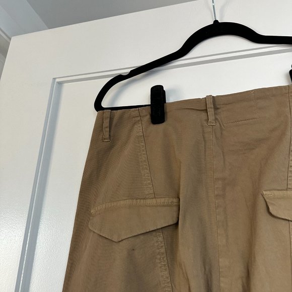 NWT Nili Lotan Paris Cropped Pants Relaxed Fit Dropped Crotch Sz 2 Bark - Picture 9 of 9